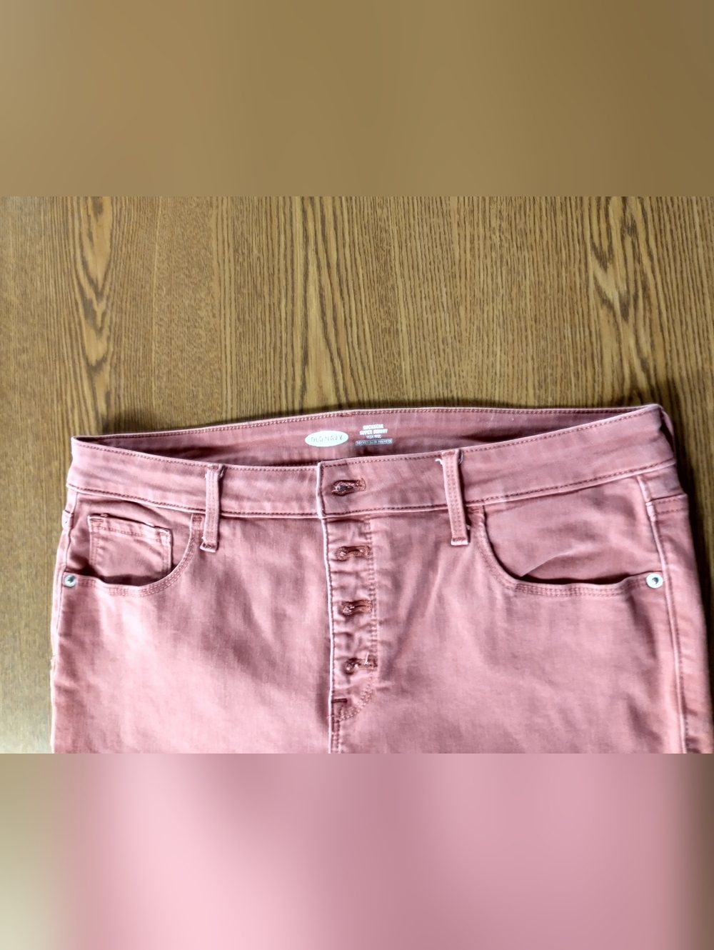 Old Navy Rust Colored Denim - Picture 6 of 7